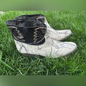 Free People Dorado Women US 9 Ivory Western Boot
